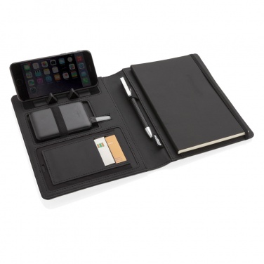 Logotrade promotional item image of: Air 5W wireless charging notebook with 5000mAh powerbank